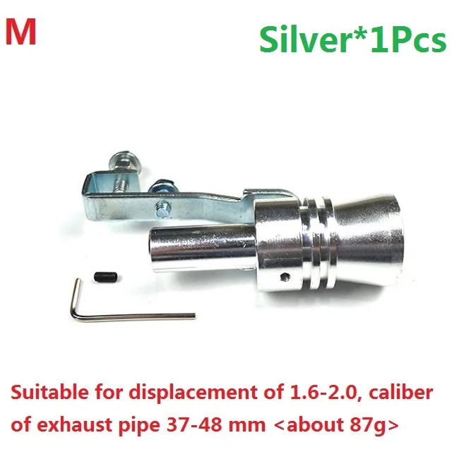 Motorcycle Car Exhaust Modified Muffler Universal Tail Pipes Sound Turbo Whiste Universal Modification Accessories 2020NEW Hot - Цвет: SilverM