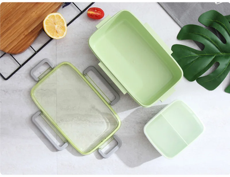 TUUTH New Microwave Lunch Box Independent Lattice For Kids Bento Box Portable Leak-Proof Bento Lunch Box Food Container A4