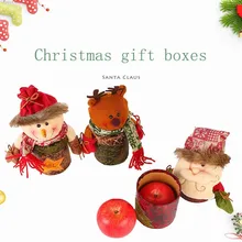 Милая коробка для конфет со старым человеком/снеговиком/оленем, Рождественская Подарочная коробка, коробка для конфет, мультяшная кукла, креативная коробка для яблока, праздничные товары для дома