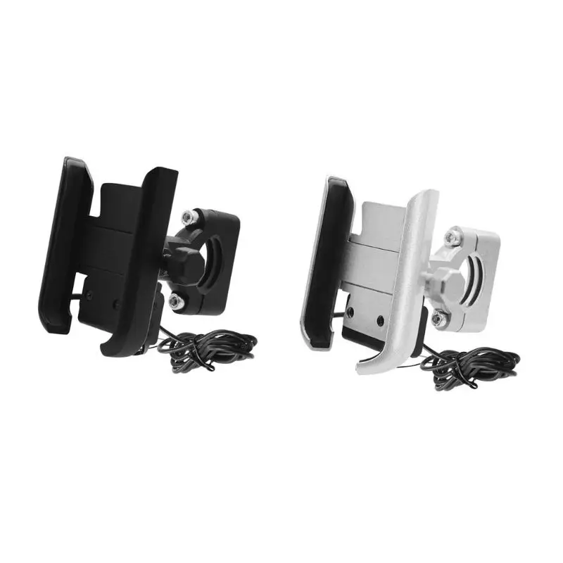 OOTDTY 12V металлический мотоцикл смартфон крепление с USB зарядным устройством для 4 6