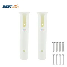 BSET MATEL, 2 шт., белые пластиковые держатели для удочек, гнезда, удочки для лодки, Морской рыболовный ящик, каяк, лодка, яхта