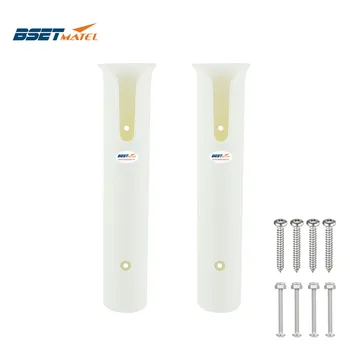 

BSET MATEL 2 Pieces White plastic fishing rod holders socket fishing rod racks for boat marine fishing box kayak boat yacht
