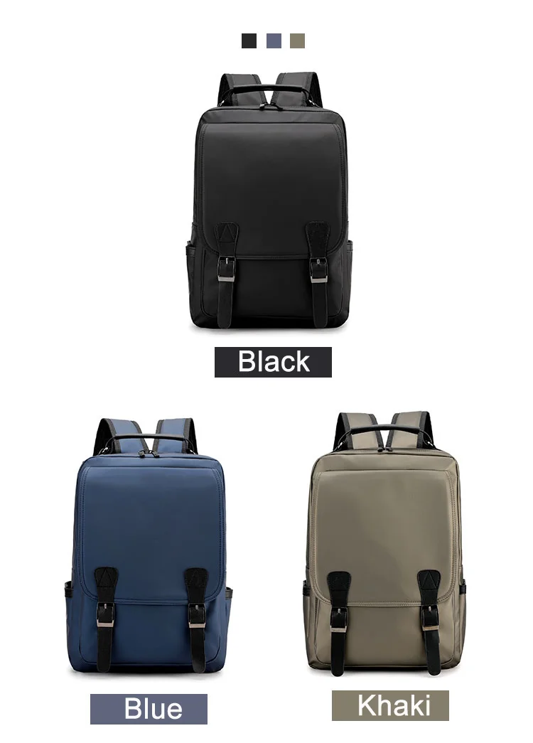 Модный нейлоновый водонепроницаемый мужской рюкзак в британском стиле, повседневный простой Одноцветный женский рюкзак для ноутбука, Студенческая школьная сумка черного цвета