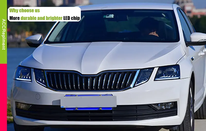 Авто. PRO головной светильник s для Skoda Octavia автомобильный Стайлинг Биксеноновые линзы светодиодный светильник направляющие DRL H7 Ксеноновые фары для Skoda octavia