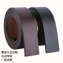 New Fashion Mens Belt Strip Luxury Cow Genuine Leather Automatioc Buckle Waist strap for Men (only Strap)