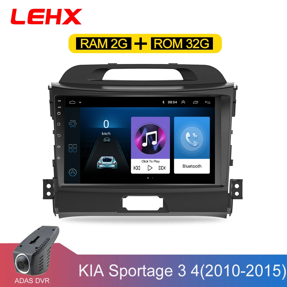 En Ligne LEHX voiture Android 8.1 2 din voiture lecteur multimédia voiture dvd pour KIA sportage 2011 2012 2013 2014 2015 headunit gps navigation Radio