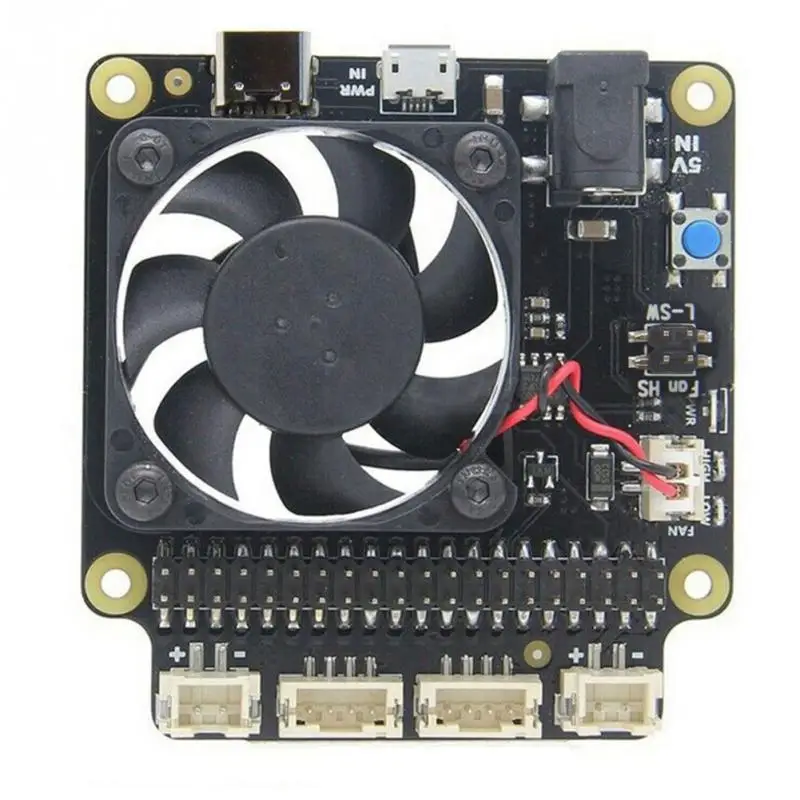 

5V Max Multifunction X735 Expansion Board Auto Cooling Fan 40pin Tools Power Management Safe Shutdown For Raspberry Pi 4B 3B+ 3B