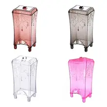 Европейский стиль пластиковые прозрачные ватные диски держатель макияж диспенсер для мяча пылезащитный ящик для хранения Контейнер ванная комната косметика организовать