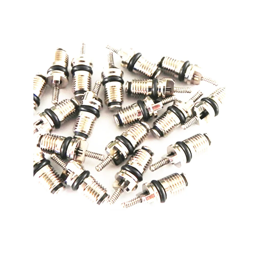 

20PCS R134a High-end General-purpose Black Rubber Seals Metal Automotive Air Conditioning Valve Core For Cars Repair