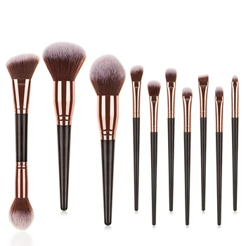 

10PCS Makeup Brushes Set Powder Foundation Eyeshadow Eyeliner Lip Brush Tool Cosmetic Brush Kit Pinceaux De Maquillage