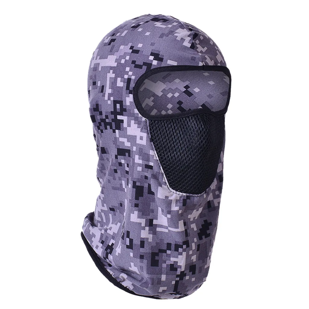 Winter Warm Motorcycle Mask Outdoor Ski Riding Police Balaclavas Outdoor Sports Tactical Face Shield Fleece Mask#BL40