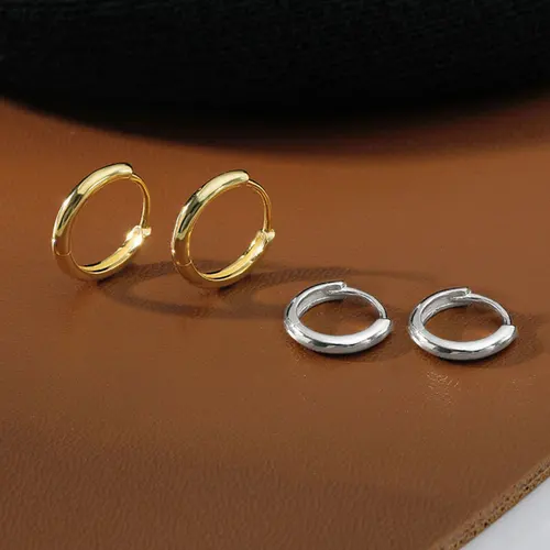 18G 여성을위한 작은 후프 귀걸이 작은 연골 나선 Daith Tragus Huggie 귀걸이 남성용 피어싱 쥬얼리 슬리퍼 귀 고리 3