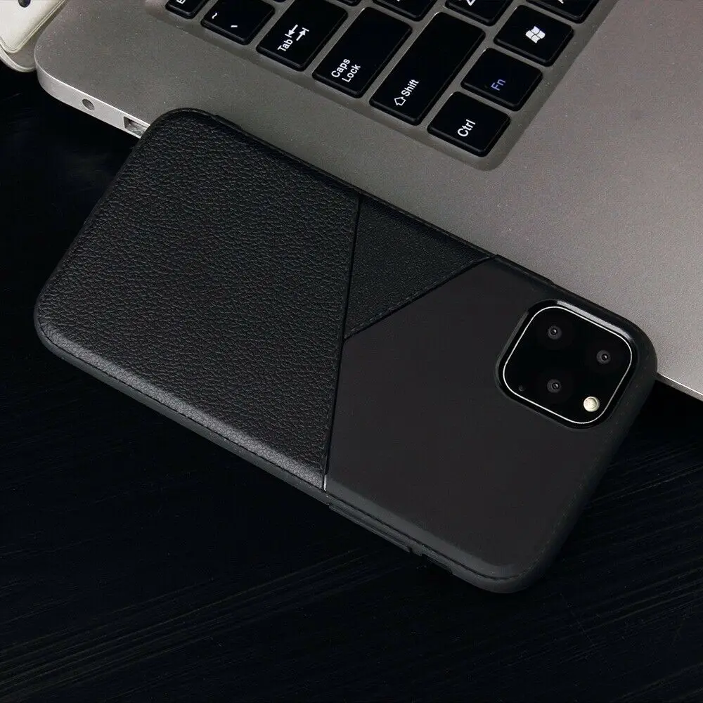 Дизайнерский ТПУ мягкий гелевый противоударный чехол для iPhone11(6,1 дюйма) черный