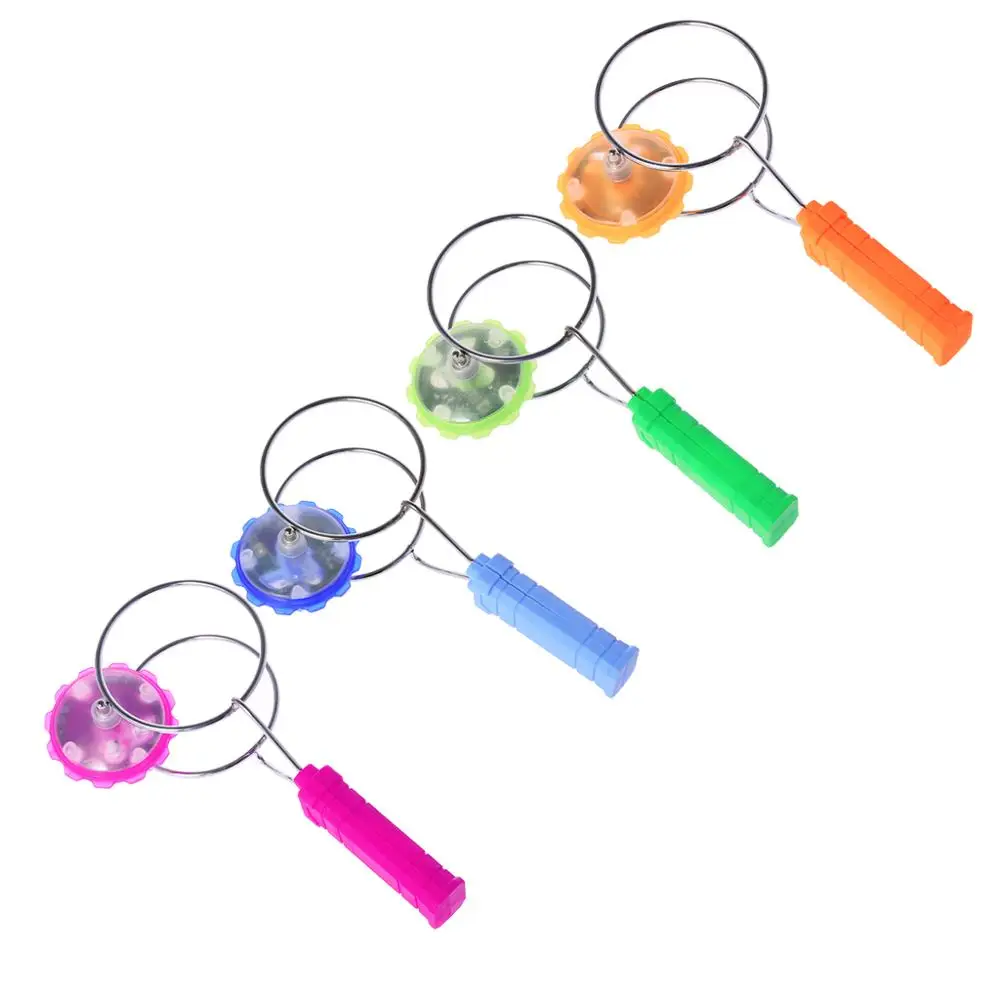 Magnetic Gyro Wheel Magic Spinning LED Colorful Light Gyro YoYo Toys Kids Gifts