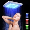 2022 New LED Rainfall Shower Head Square Shower Head Automatically RGB Color-Changing Temperature Sensor Showerhead for Bathroom ► Photo 1/6
