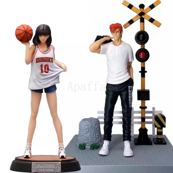 

25cm Anime Slam Dunk Akagi Haruko Shohoku Hanamichi Sakuragi GK PVC Action Figure Japanese Anime Collectible Model Toys Gift
