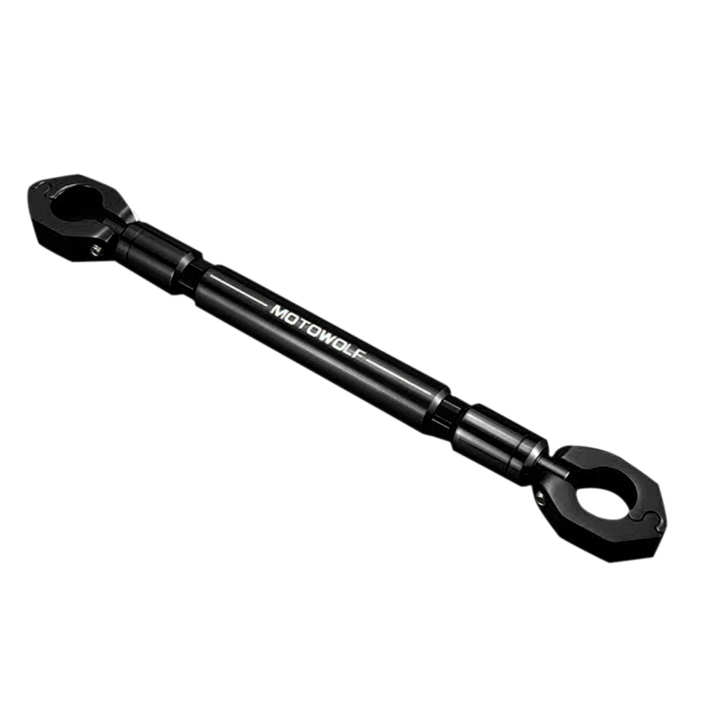 Universal Motorcycle 22mm Handlebar Adjustable Cross Bar Balance Beam (Handle Bar Only)--Black