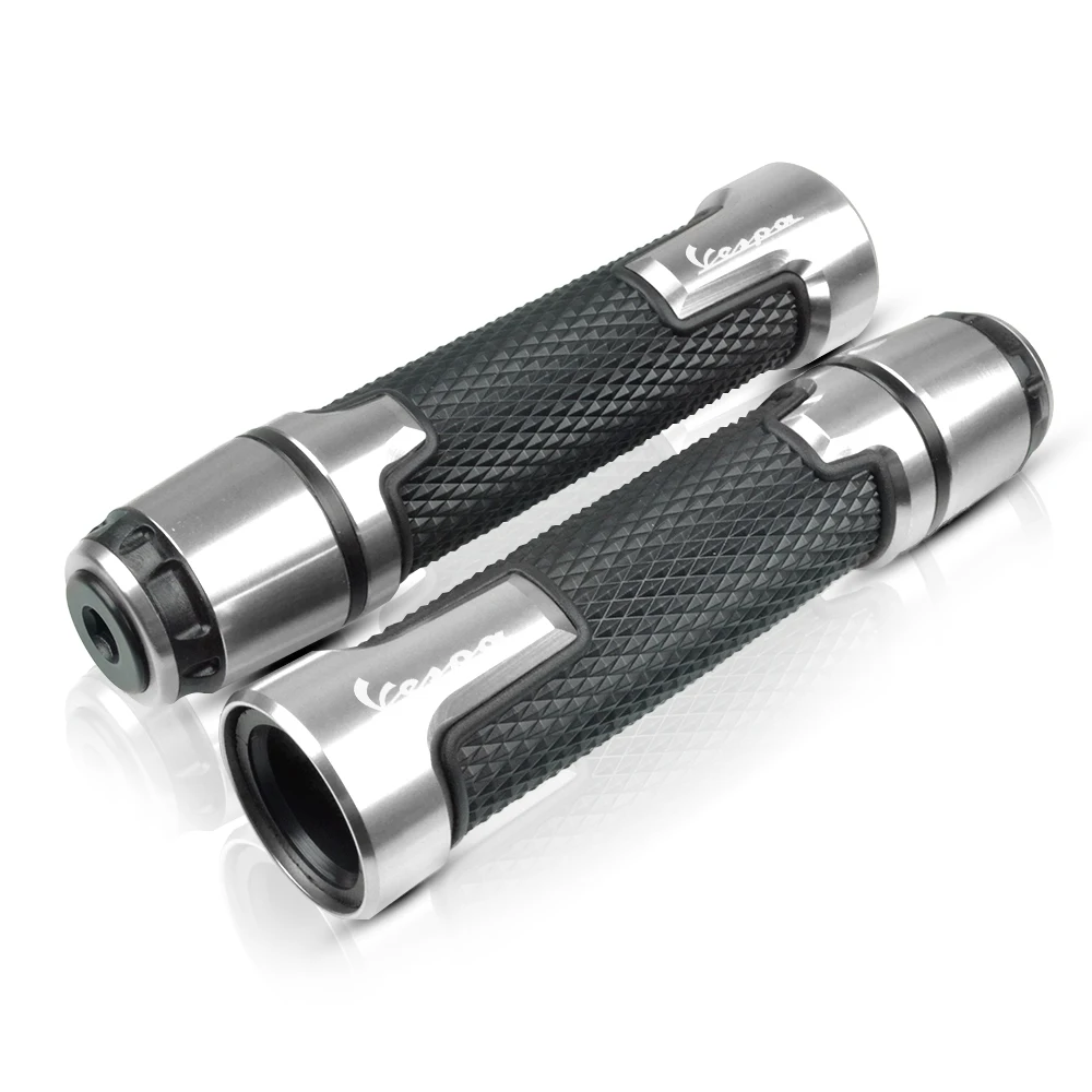 Вспышки 7/8 ''22 мм ручки для Piaggio VESPA GTS LX LXV Sprint Primavera 50 125 250 300 GTS 300ie S 50 - Цвет: silver