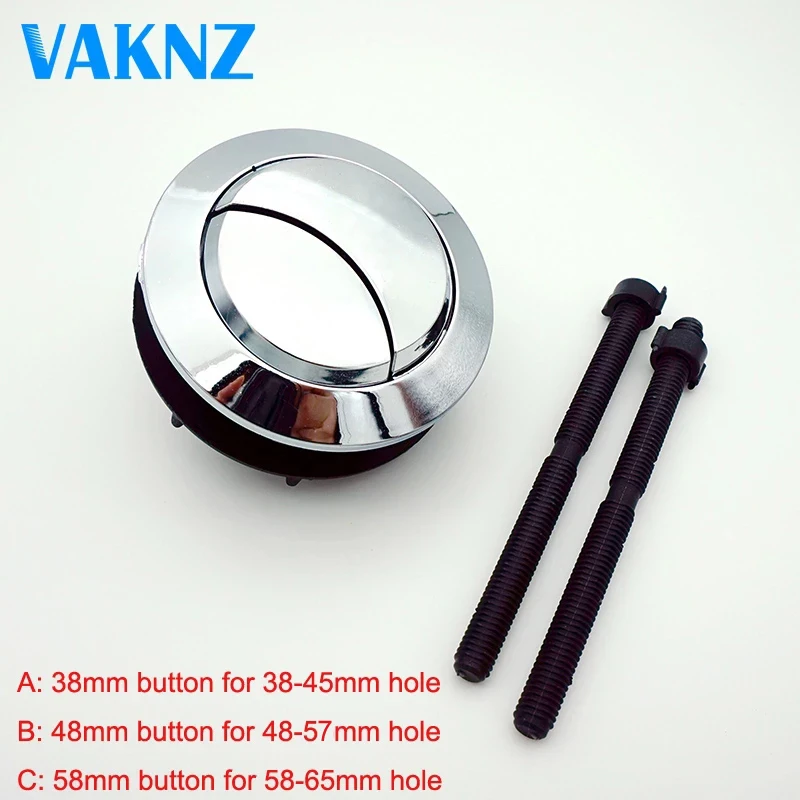 Tank-Button Bathroom-Accessories Toilet Dual-Flush Round-Shape 48mm/38mm