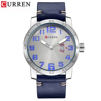 

New Hot Fashion Brand CURREN Leather Strap Quartz-Watches Sport Men's Wristwatch Calendar Casual Business Male Clock Hodinky