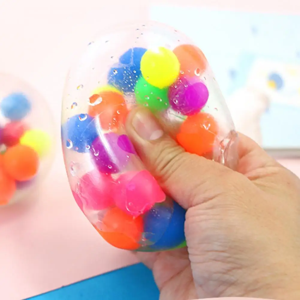 Squeeze Ball Toys Kids Decompression Hand-Fidget Stress-Relief Pops-It Safe Hand-Grip-Ball