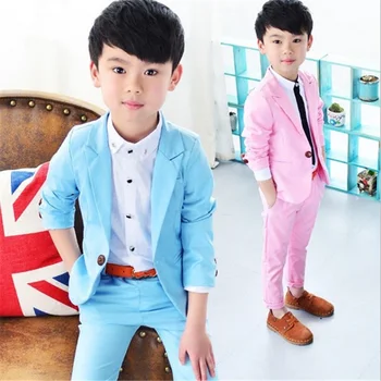 

Boys clothing Formal School Suits for Weddings Prince Kids Party Tuxedos Boys Gentlemen Birthday Dress Blazer Pants 2PCS Costume