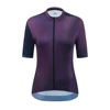 YKYWBIKE Women Cycling Short Sleeve Cycling Jersey Seamless Process Flyweight Pro Fit Dazzling Purple Color 1