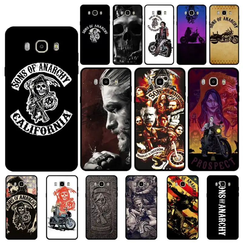 Чехол для телефона MaiYaCa American TV Sons of Anarchy Samsung J4 5 6 2 7 2017 prime neo pro core plus note8 9 10 pro|Бамперы|