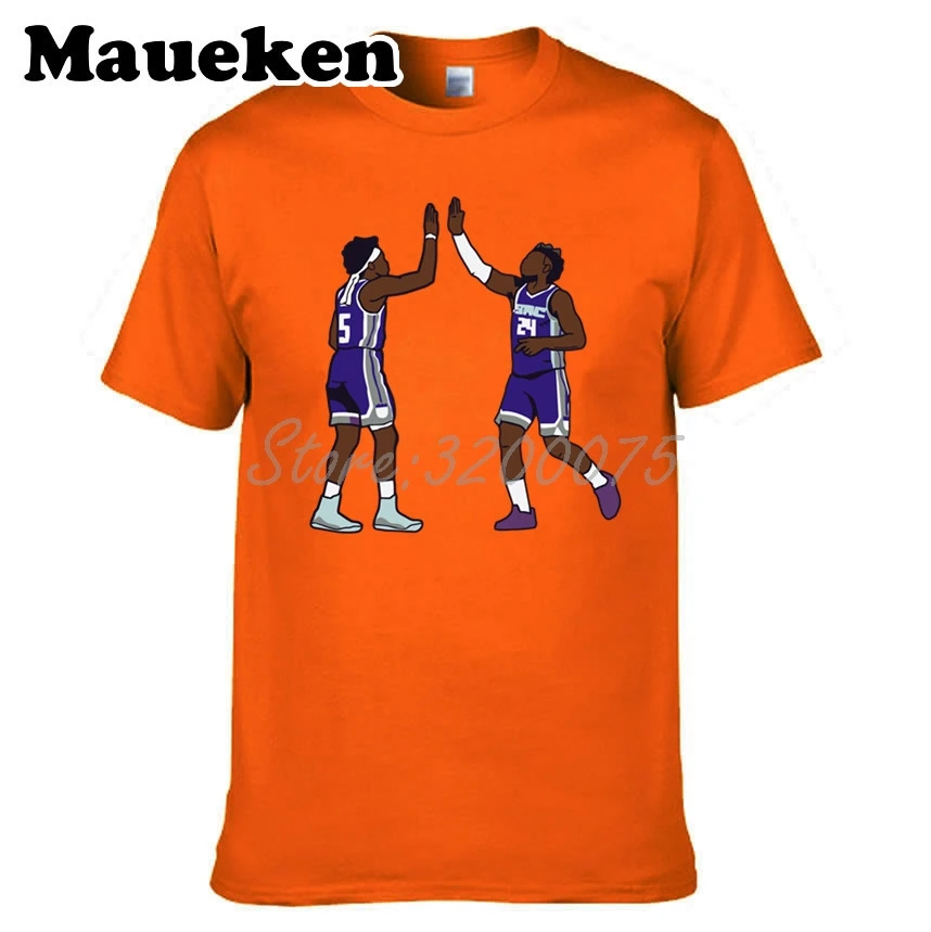 13 Мужская футболка Sacra men to new star Deaaron Fox 5 x Buddy Hield 24 одежда футболка мужская футболка с круглым вырезом W19102003 - Цвет: 13