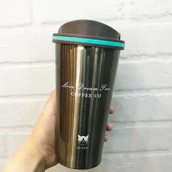 

500ML Stainless Steel Leakproof Insulated Thermal Travel Coffee Mug Cup Flask Stainless Steel Tumbler Tea Thermos Bottle