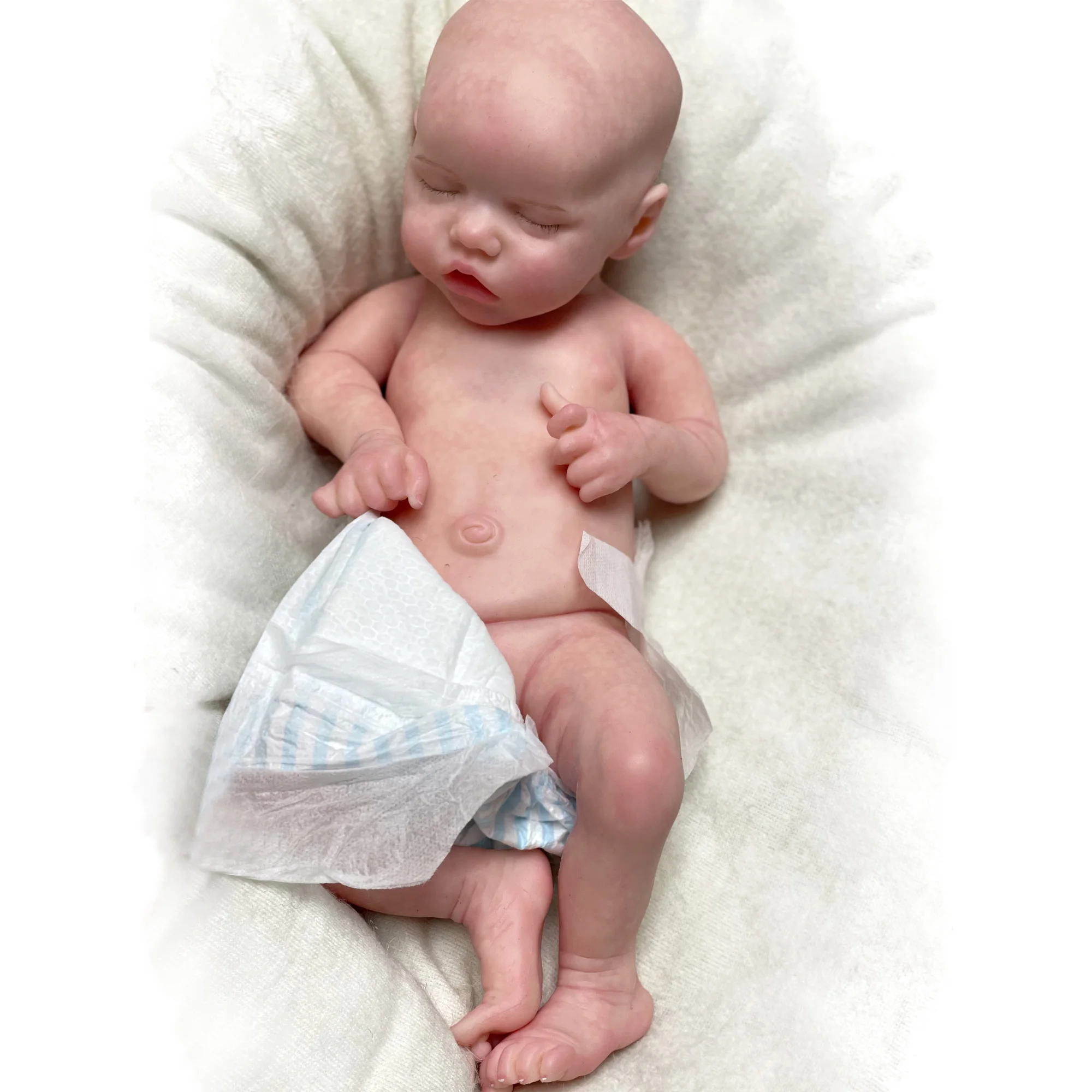 Силиконовые наборы для куклы 17 дюймов Twin A By Bonnie Bebe Reborn сплошные детали полностью