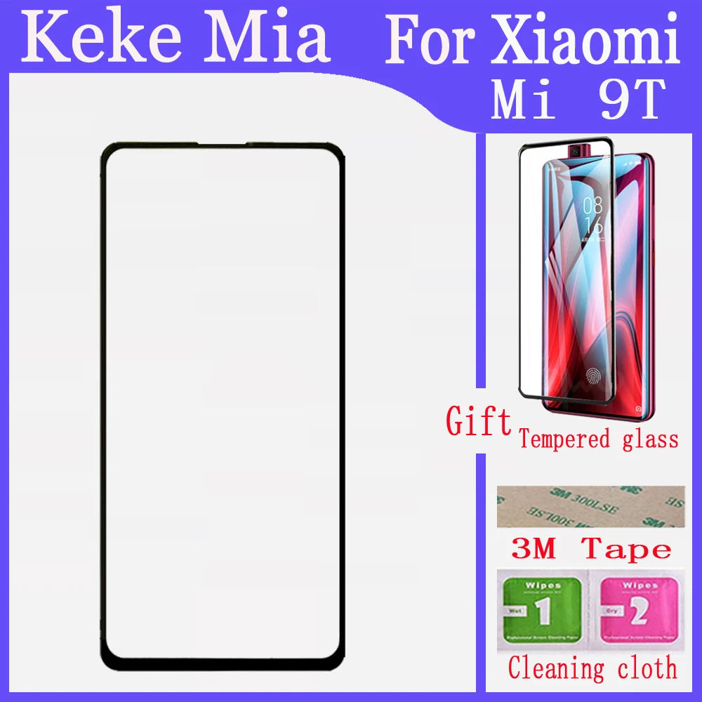 Lcd переднее внешнее стекло для мобильного телефона Xiaomi mi 9T 9T Pro сенсорный экран для красного mi K20 20 Pro передняя внешняя стеклянная панель Замена - Цвет: For Xiaomi Mi 9T