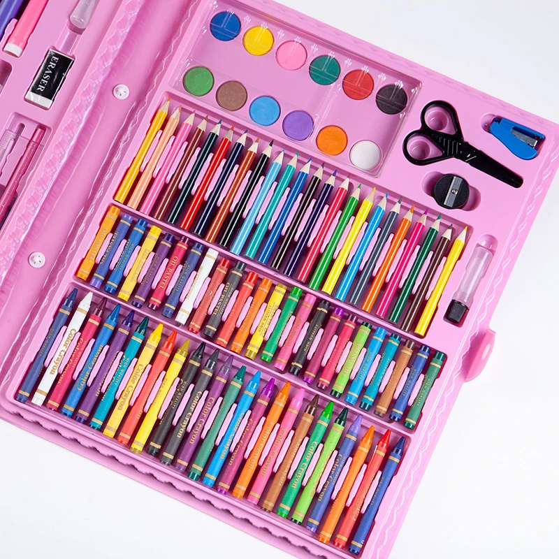 Paintbrush Children Crayons Student Watercolor Pen Art Supplies Painting Set Stationery Learning Oil Pastel