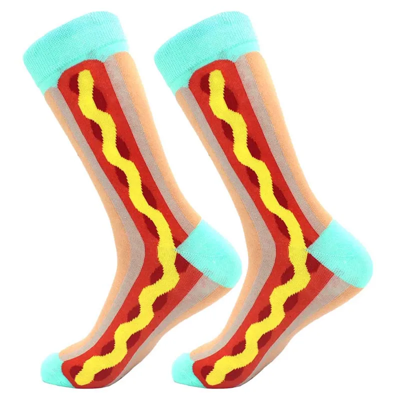 Мужские цветные удобные цветные носки для катания на роликах и скейтборде, повседневные забавные Свадебные носки, женские носки с геометрическим рисунком - Цвет: 20