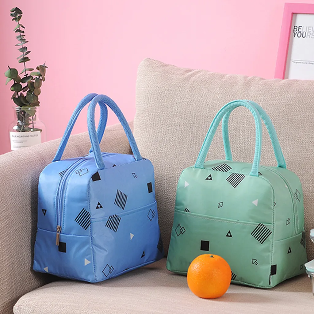 Maison Fabre 1PCs New Fresh Oxford Lunch Bags Insulation Cold Thickened Waterproof  Waterproof  Leisure Bags Cute Tote Bag 904