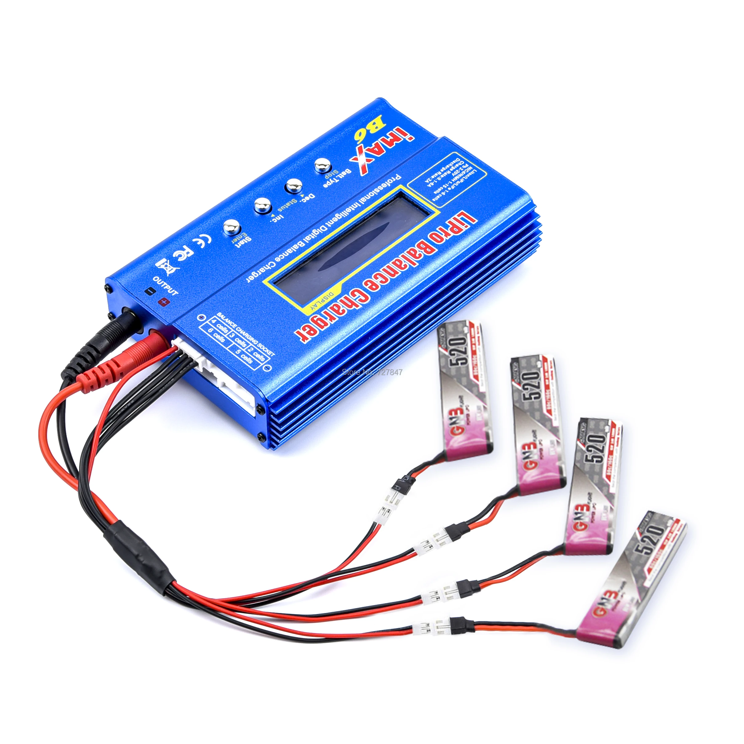 1S Lipo батарея PH2.0 51005 зарядный кабель провод 4 мм Банановая вилка для Gaoneng BetaFPV RC FPV