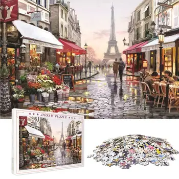 

1000 Pieces Adult Puzzles Difficult Candy house Puzzle Landscape Style Gifts 30P
