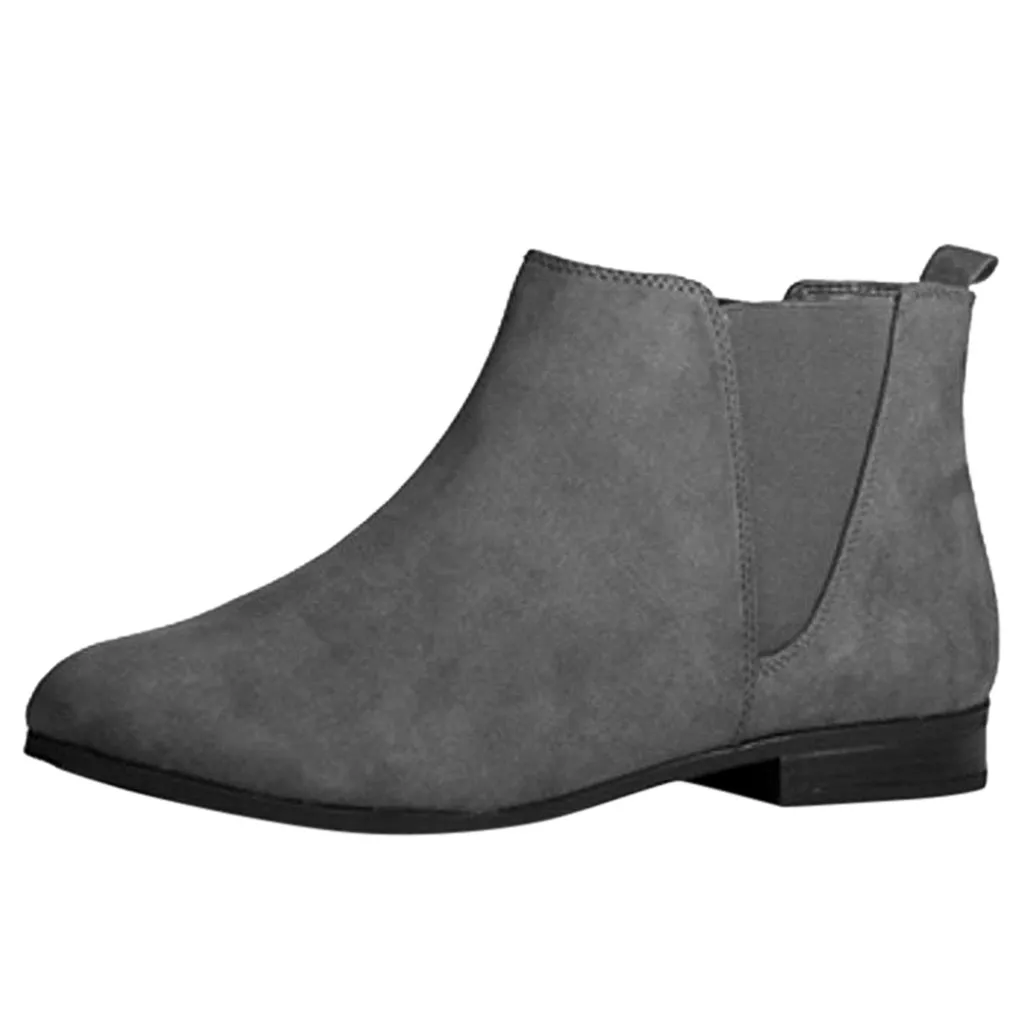 gray ankle boots