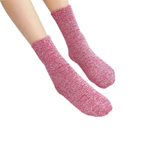 5 пар, удобные дышащие Хлопковые женские носки средней длины в стиле ретро, Осень-зима, эластичные плотные мягкие модные теплые Повседневные носки