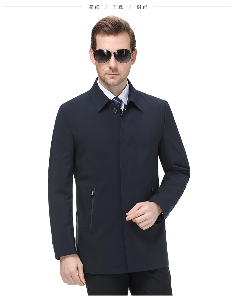 M-4XL Горячая новая весенняя/Осенняя мужская новая куртка модная Персонализированная на заказ свободная ветровка средней длины