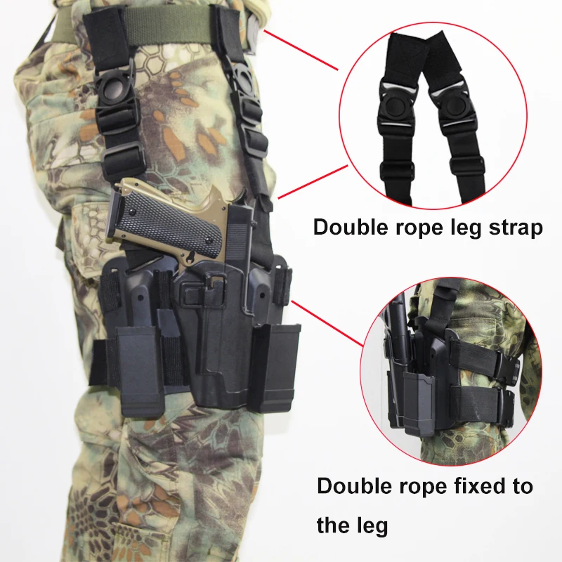 Охотничья ножная кобура армейская Военная кобура пистолета Ipsc для Beretta M9 M92 96 Открытый страйкбол ноги бедра кобуры и сумки
