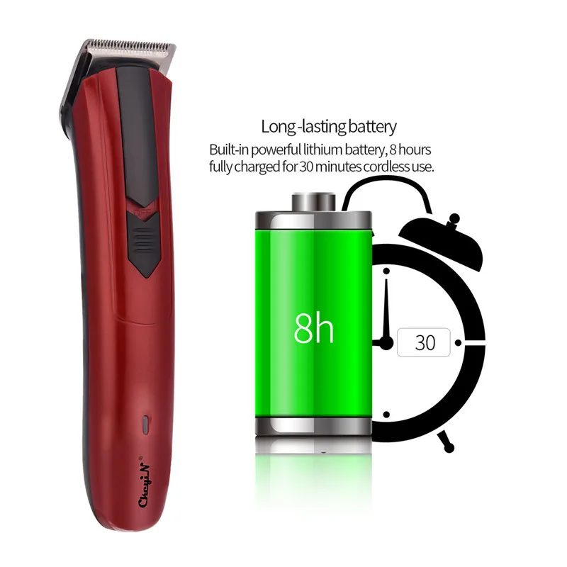 220V Household Electric Hair Clipper Cordless Kids Hair Trimmer Carbon Steel Blade Men Shaver Hair Cutting Machine Haircutter 31