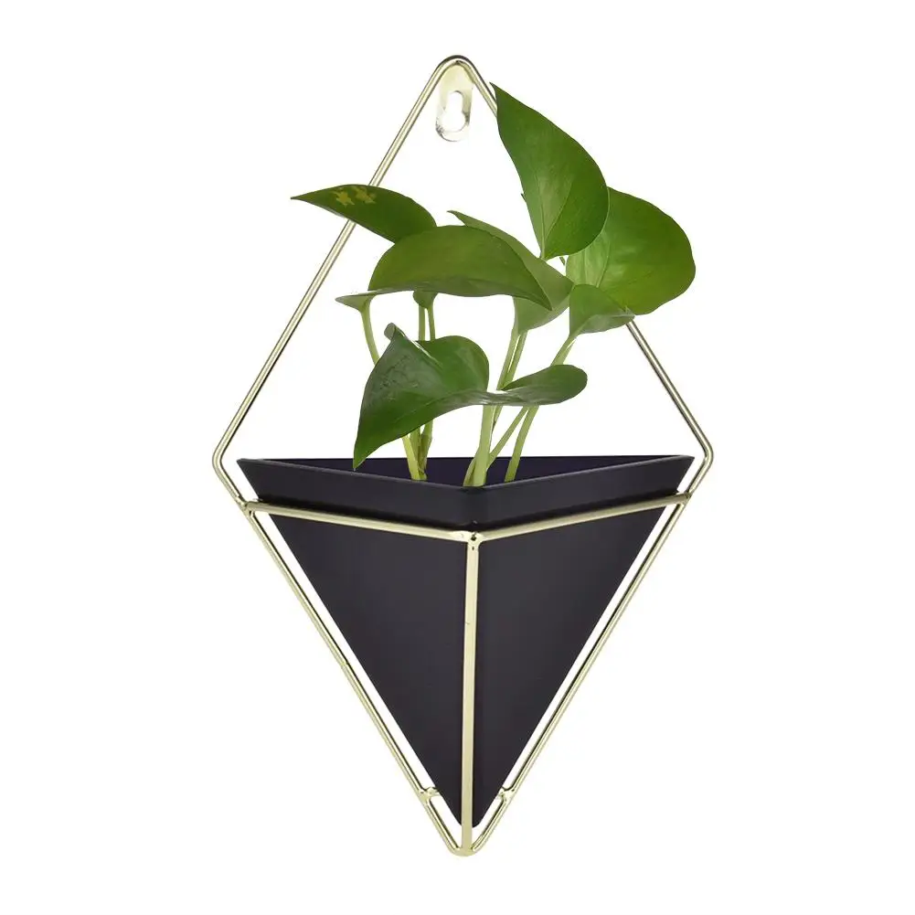 

Geometric Flower Pot Trays Ledge For Home Office Hanging Planter Vase Container Wall Decor Container for Succulent Plants