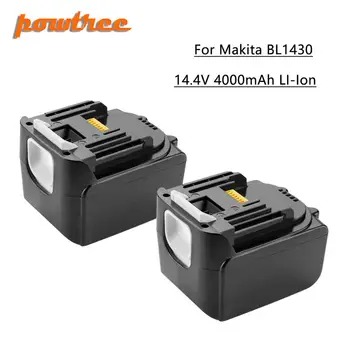 

Powtree New 14.4V 4000mAh For Makita BL1430 Replacement Rechargeable Lithium Ion LXT200 BL1415 194558-0 194559-8 L30