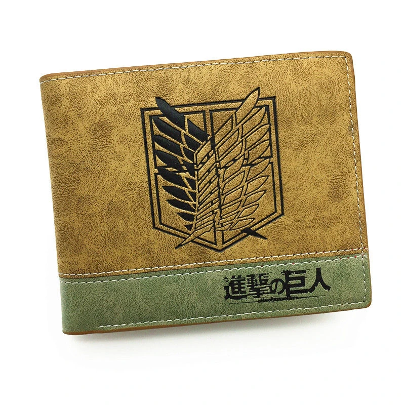 Hot Japanese Anime Death Note/ Attack on Titan/ Game  Short Wallet With Coin Pocket Zipper Poucht Billetera
