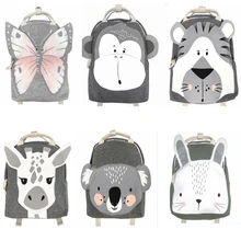 Скандинавские Животные Жираф/коала плюшевый рюкзак для малышей, детей, мальчиков и девочек, 3D мультфильм, школьная сумка, сумки для детского сада, милые детские сумки