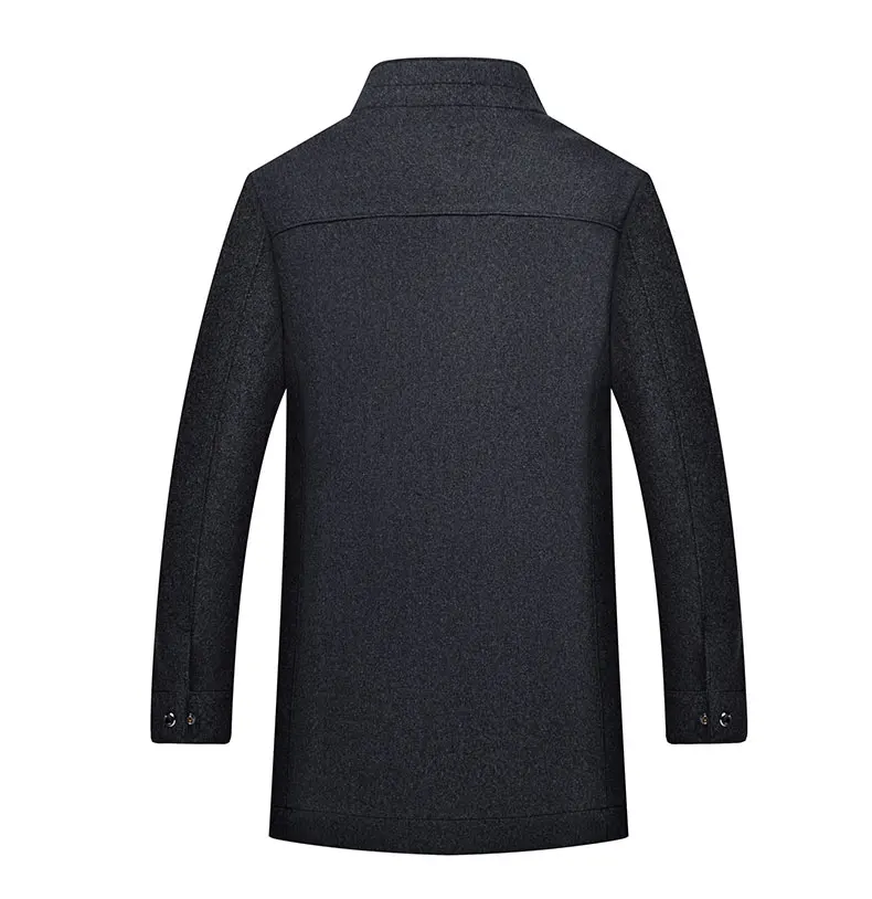 Большие размеры 10XL 8XL 6XL 5X2019, модное мужское шерстяное пальто, зимний теплый однотонный длинный плащ, мужская деловая Повседневная парка
