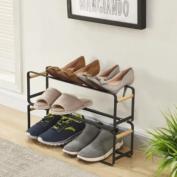 

Iron Japanese Shoe Rack Simple Creative Living Room Bathroom Shoe Storage Rack Dormitory Household Combined Shoe Rack