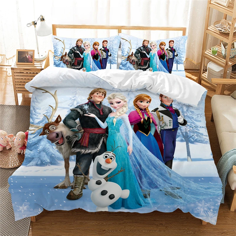Primark DISNEY FROZEN Anna Elsa & Olaf Bedding Duvet Cover & Pillow Set 