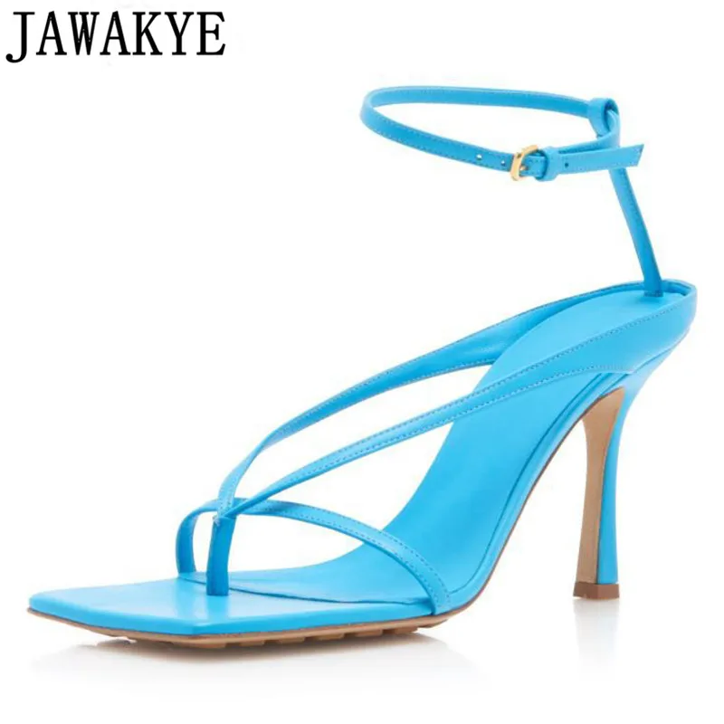 

Stylish New Strappy Sandals Ankle Strap High Heel Flip Flop Summer Sandals Gladiator Shoes Women 2020 zapatos mujer